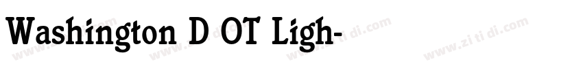 Washington D OT Ligh字体转换